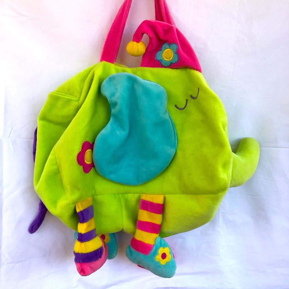 ADORABLE Plush Elephant overnight bag